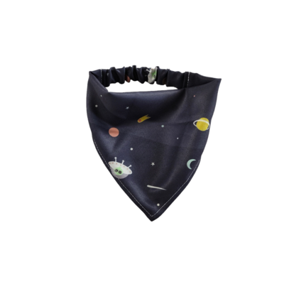 滿版 印花 雙面 三角鬆緊式 寵物領巾  
CV24斜紋緞面  XS號