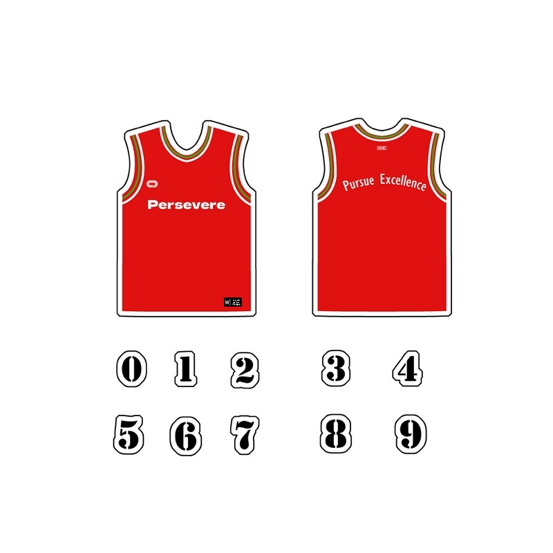 創意 手作 diy 不織布 球衣 客場款