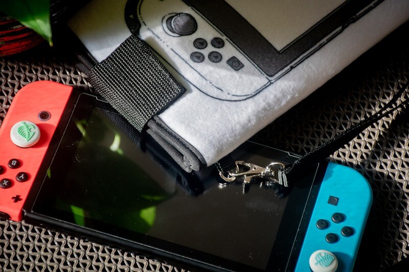 客製 滿版 印花  絨毛 防撞 任天堂 Switch 保護套 手拿收納包