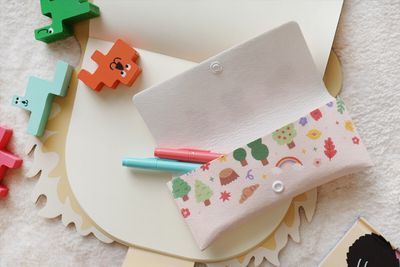 熊熊 森林 插畫 毛氈 眼鏡盒 筆袋 收納包