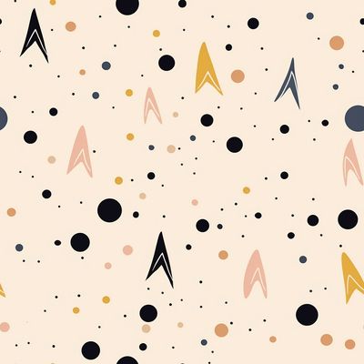 黑色 小三角 碎花 布花