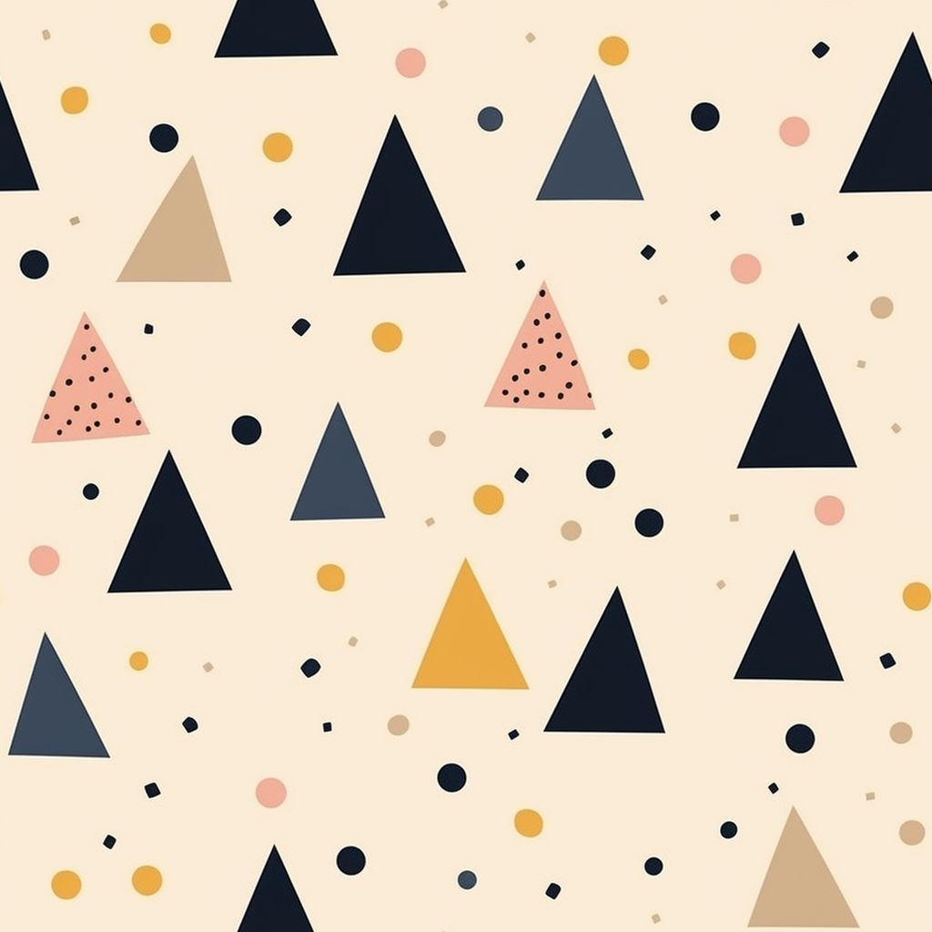 三角形 點點 幾何 布花