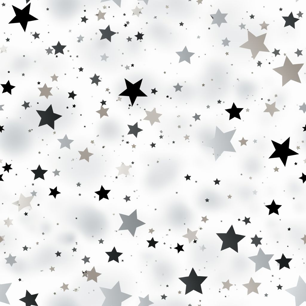 遠近 灰霧 星星 布花