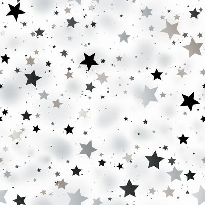 遠近 灰霧 星星 布花