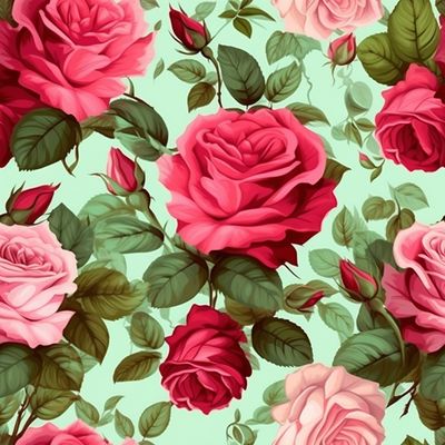 鮮豔 植物 玫瑰 布花