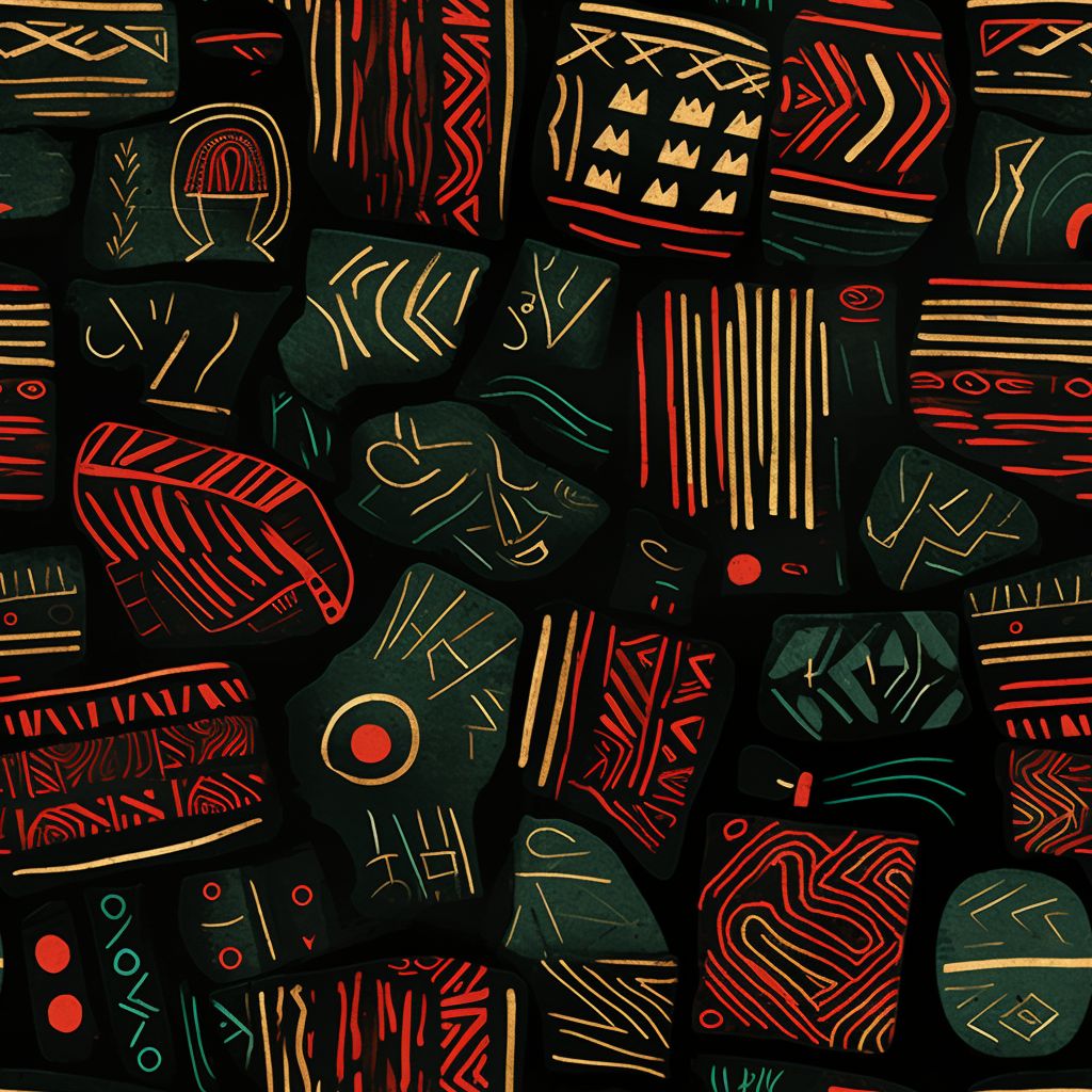 暗黑 線條 簡約 布花