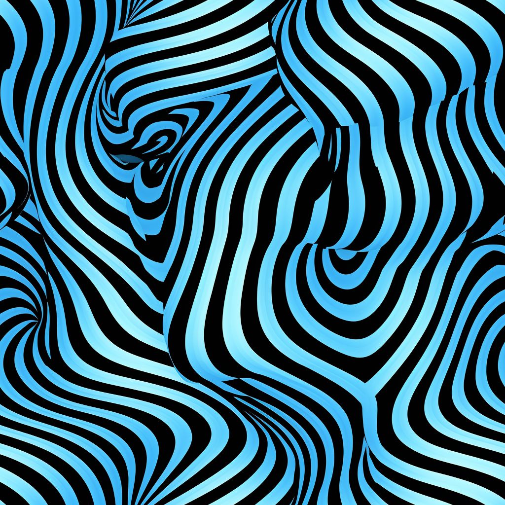 水波紋 不規格 藍色 布花