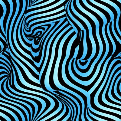 水波紋 不規格 藍色 布花