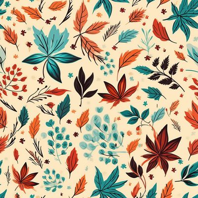 秋天 葉子 花草 布花