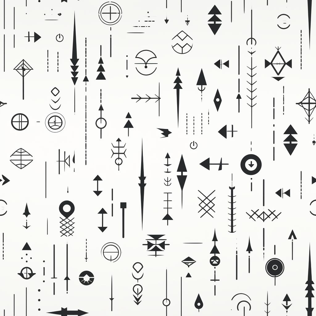 黑白 圖騰 刺青 布花