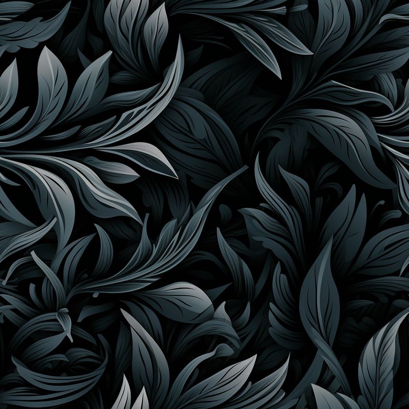 黑底 花紋 立體 布花