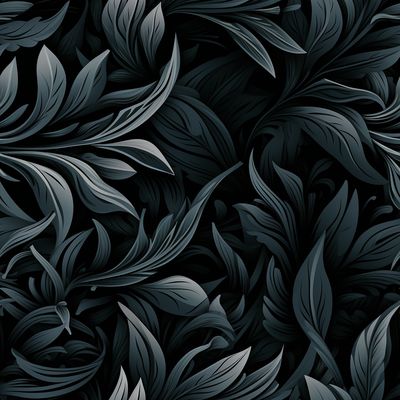 黑底 花紋 立體 布花