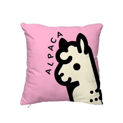 羊駝款 方形 可拆式 抱枕