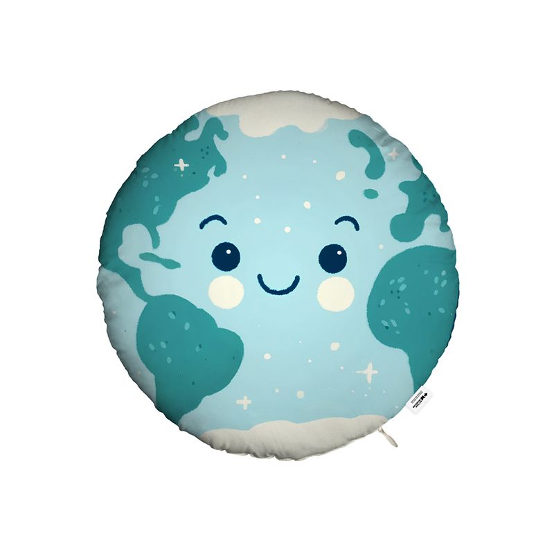 地球款 圓形 可拆式 抱枕