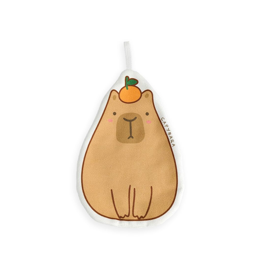 水豚一般款 印花 收納 吊掛 擦手巾