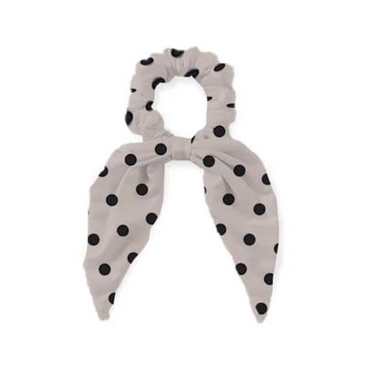 淡粉 波點 蝴蝶結 兔耳 髮圈