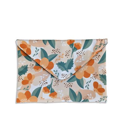 花朵圖案 滿版 印花 熱昇華 手拿 平板 信封包