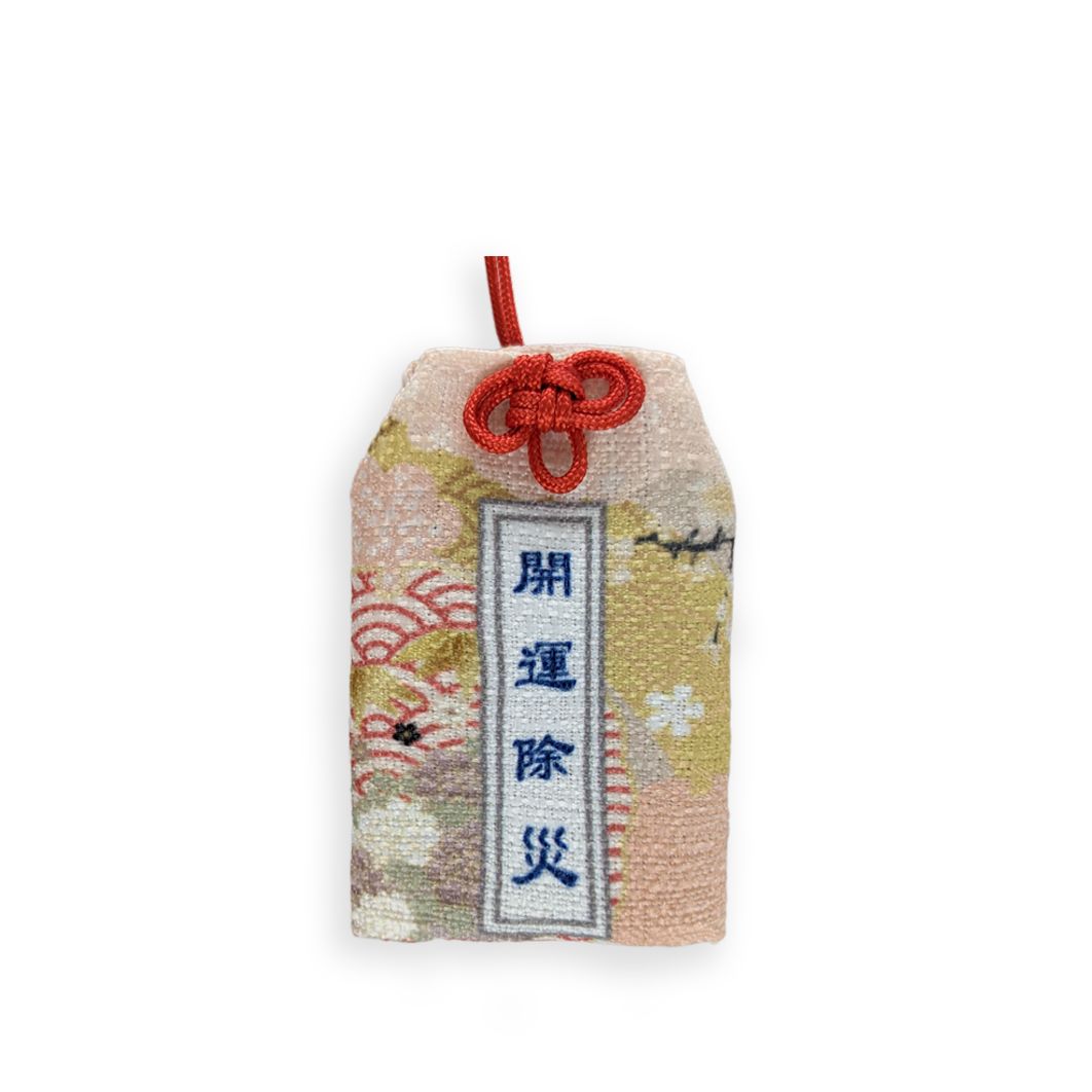 竹花 滿版 印花 日式御守 祈福綬帶結 お守り 吊飾