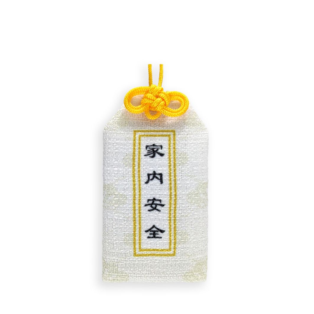 淡雅  滿版 印花 日式御守 祈福綬帶結 お守り 吊飾