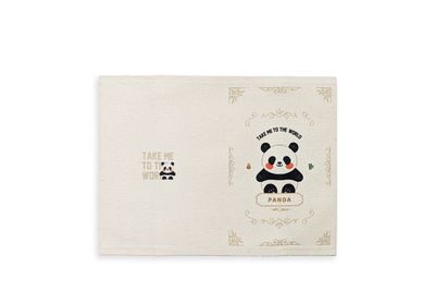 貓熊款 印花 布書衣 (附筆記本)