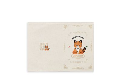 石虎款 印花 布書衣 (附筆記本)