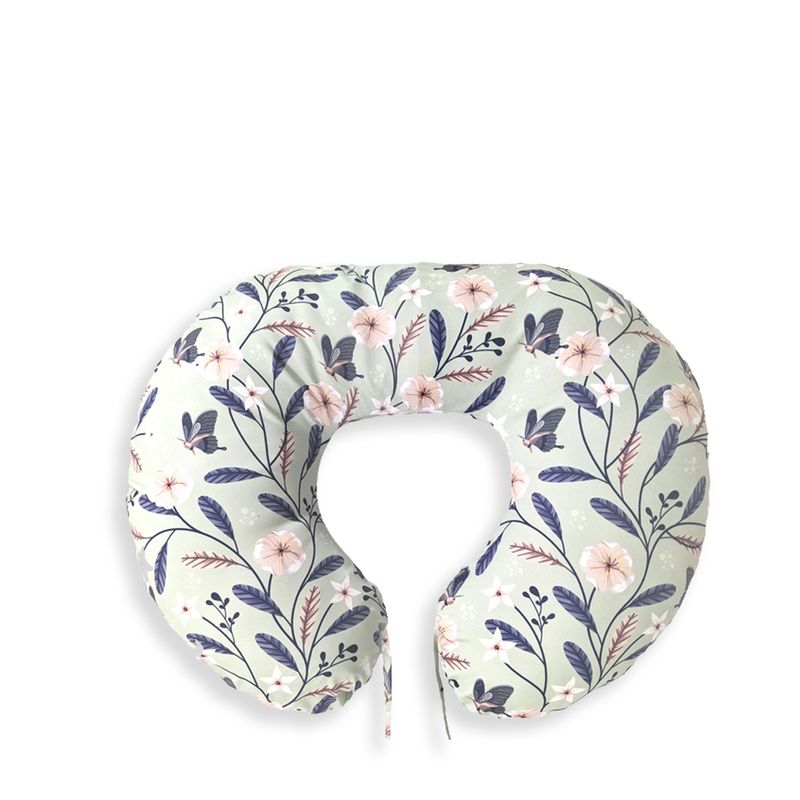 花蕾 印花  多功能 U型 哺乳枕 授乳枕 (可調綁帶式)
