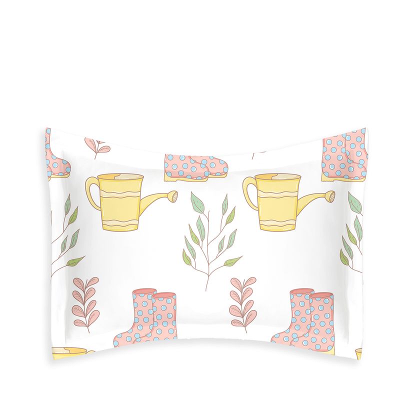 滿版 印花  涼感 枕頭套 歐式 裙邊枕