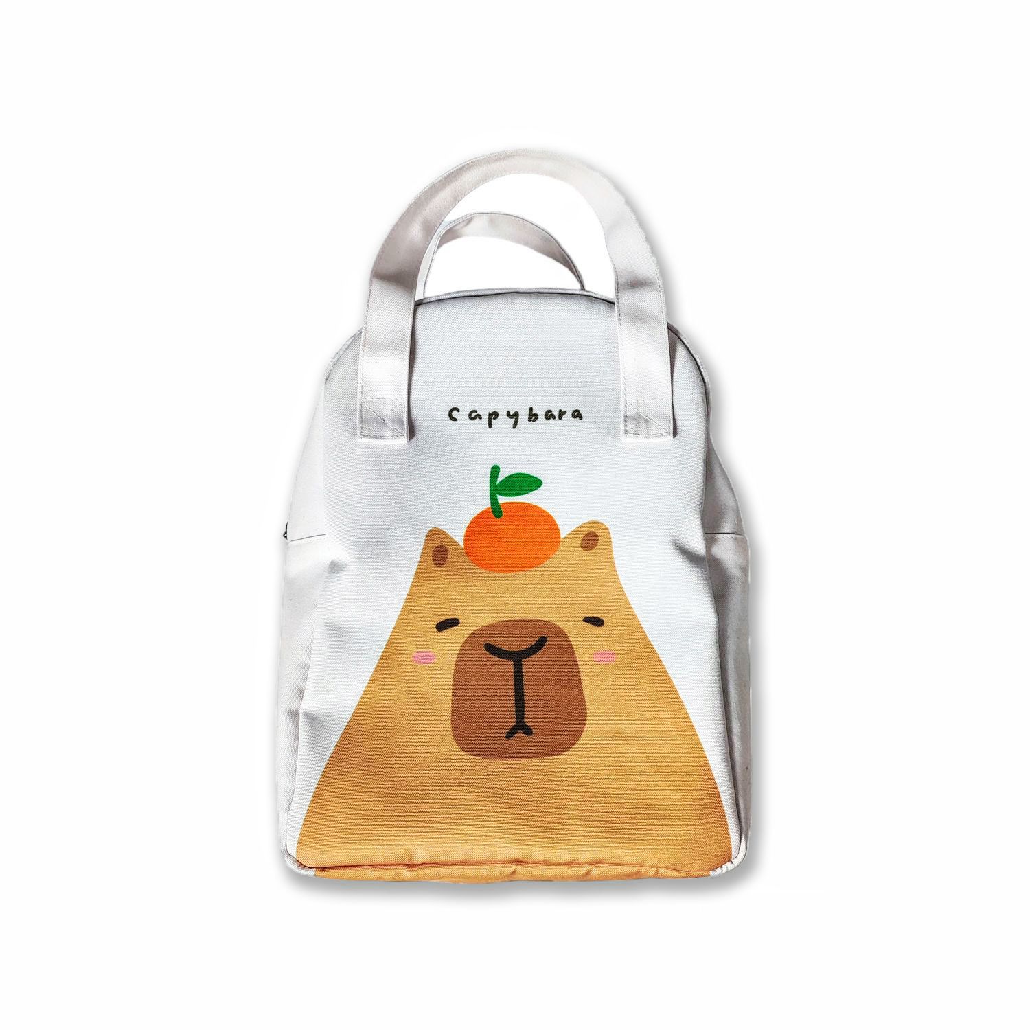 滿版 印花 內裡 圓弧 立體 手提 便當袋 餐袋