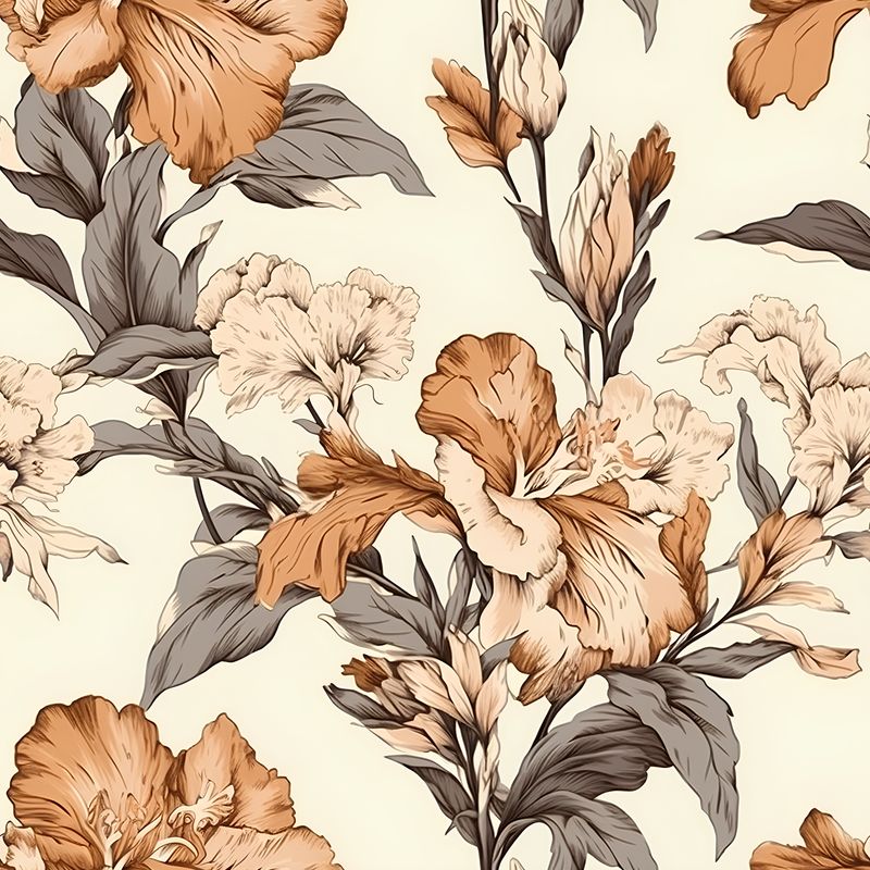 熱帶風情海邊風景繪畫作品 印花布 布花