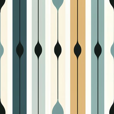 幾何條紋之美 印花布 布花