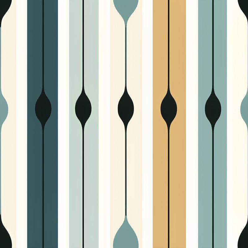 幾何條紋之美 印花布 布花