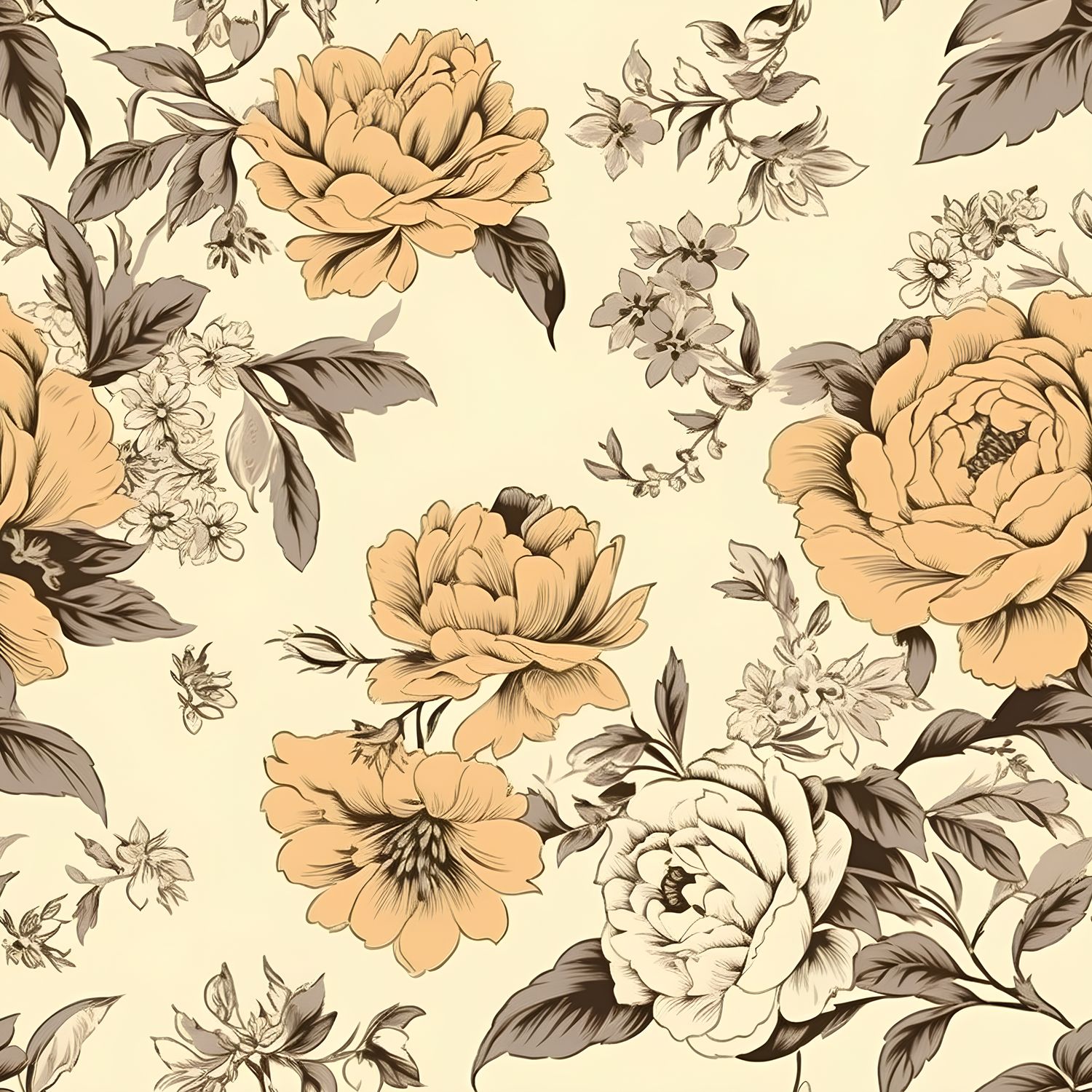 和煦春日花開繽紛 印花布 布花