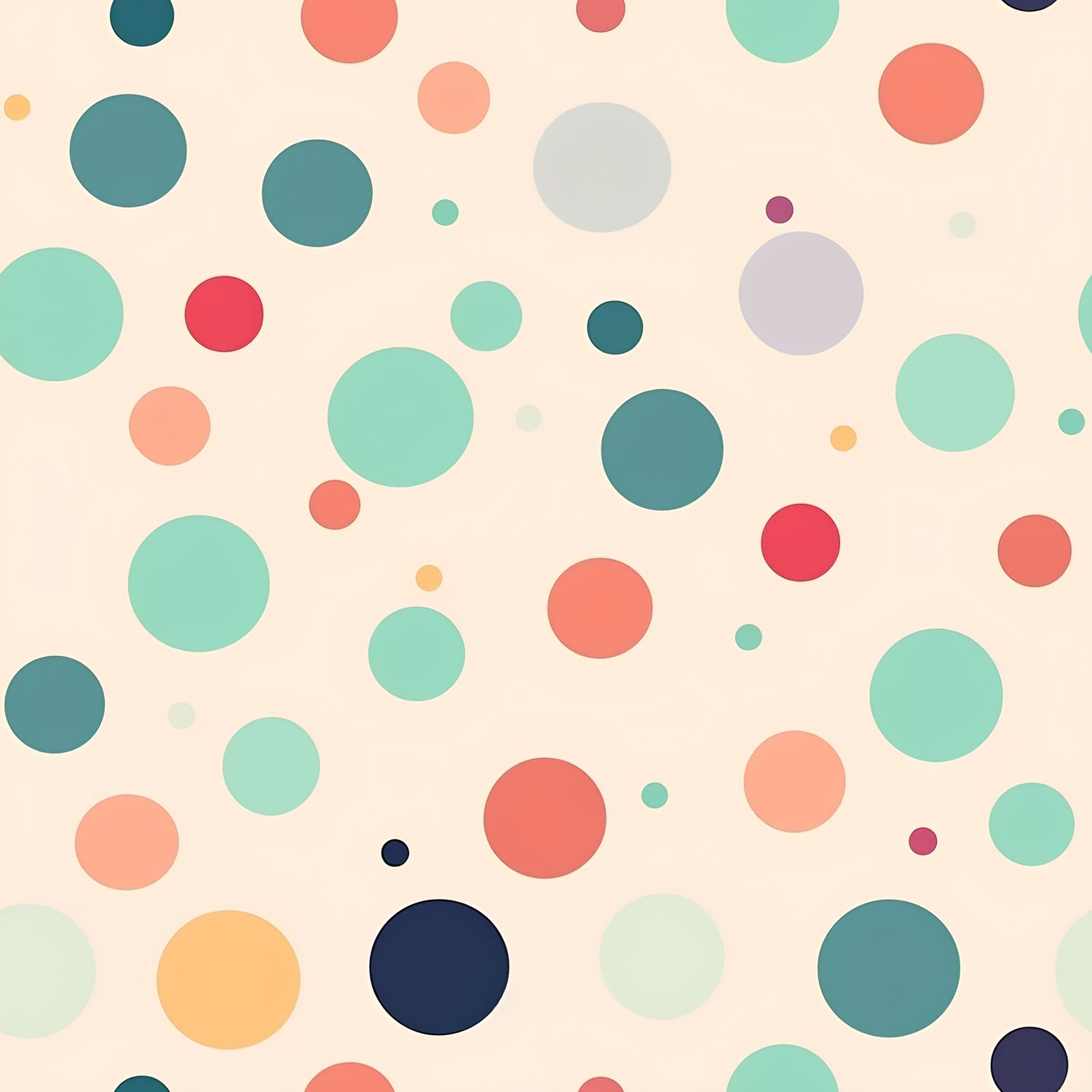 圓點繽紛色彩抽象畫 印花布 布花