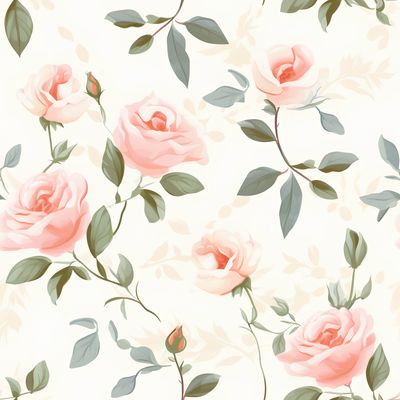 粉紅玫瑰花的平面無縫設計 印花布 布花
