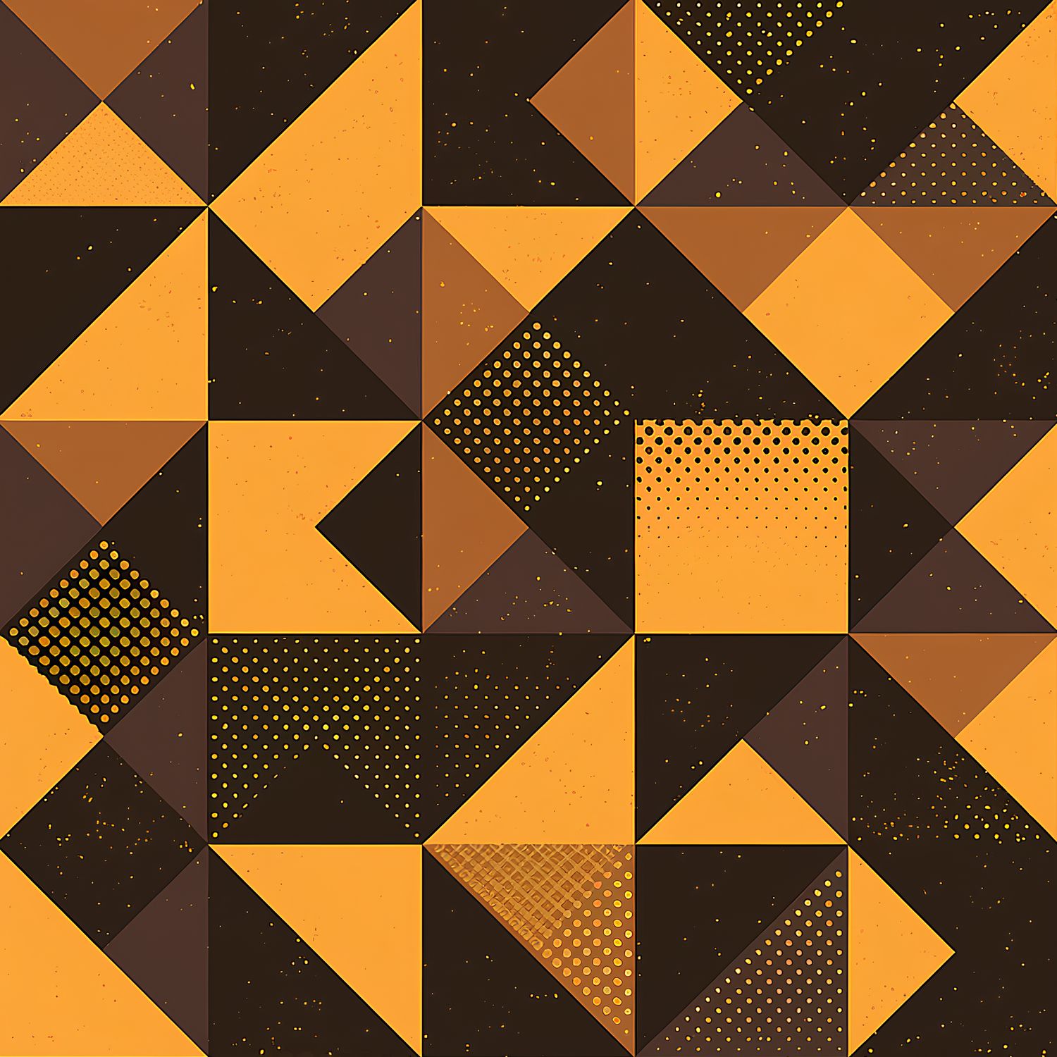 多彩幾何拼圖藝術作品 印花布 布花