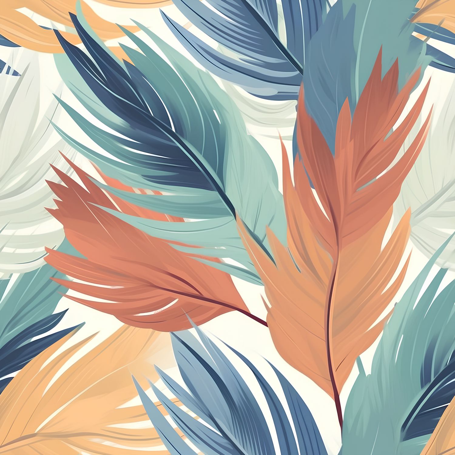 熱帶葉子幻想 印花布 布花