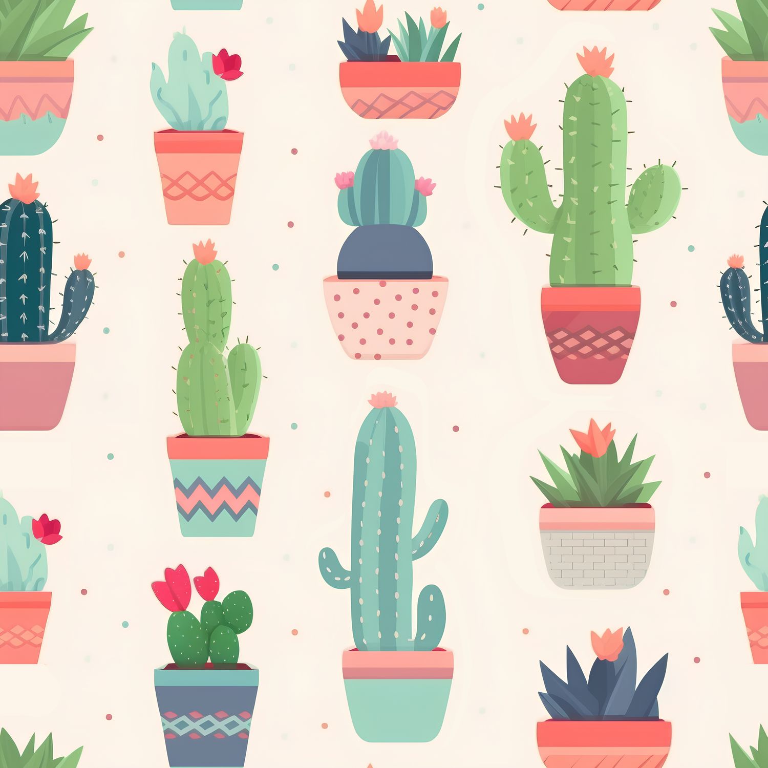 多彩多姿的多肉植物畫作 印花布 布花