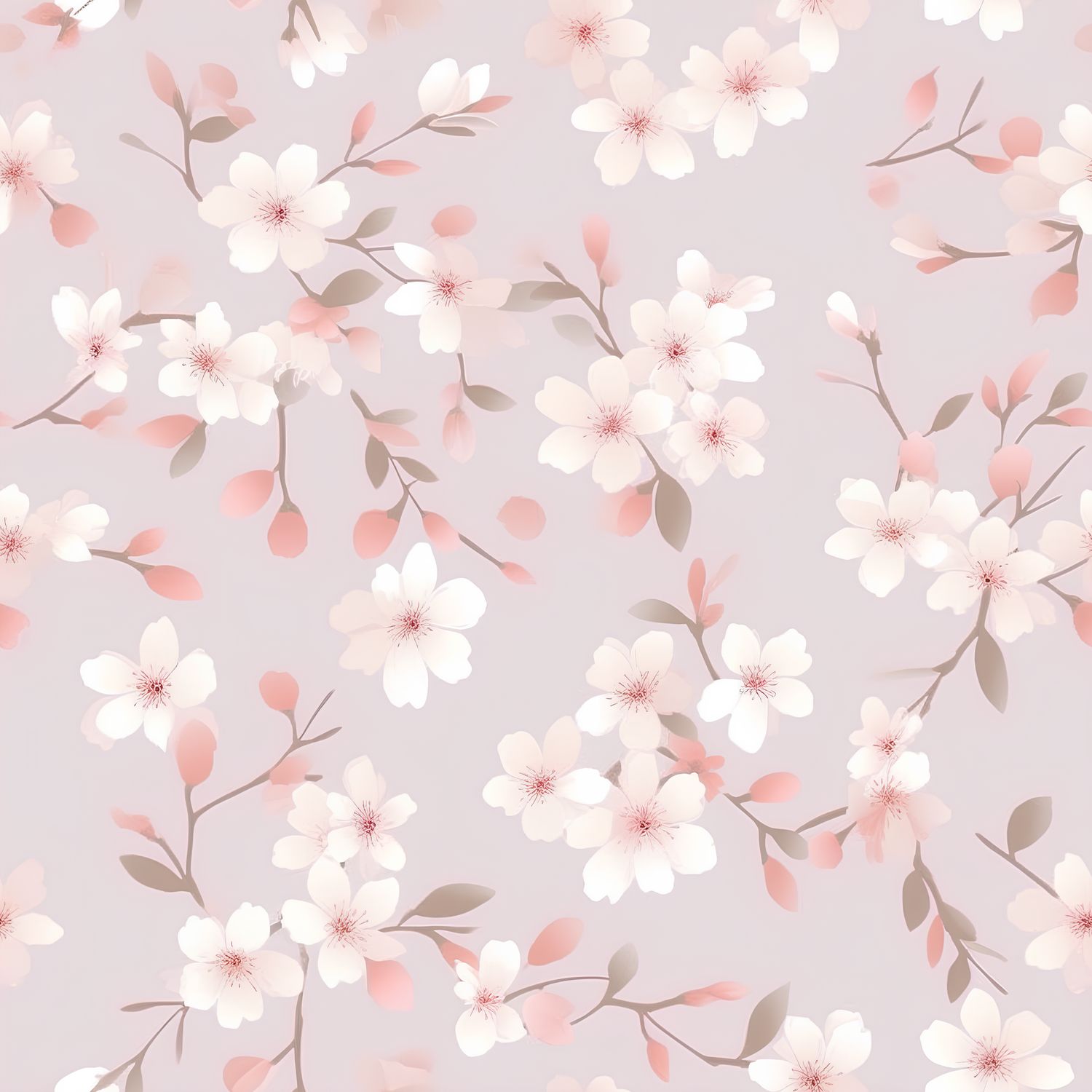 櫻花綻放 印花布 布花