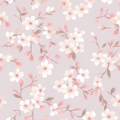 櫻花綻放 印花布 布花