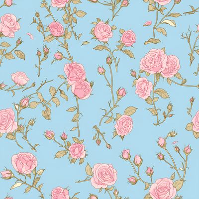 玫瑰花的夢幻之舞 印花布 布花