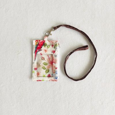 熱帶鸚鵡款 多用途 頸掛卡套零錢包