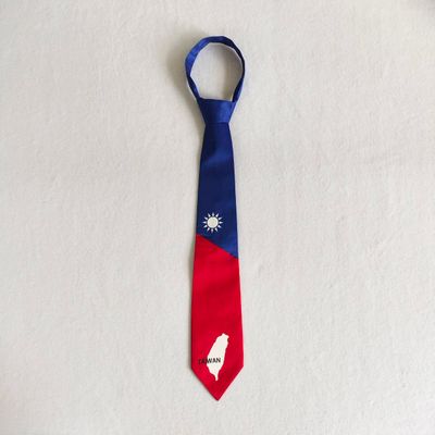TAIWAN台灣 國慶日國旗 數位印花 領帶 (台灣製)
