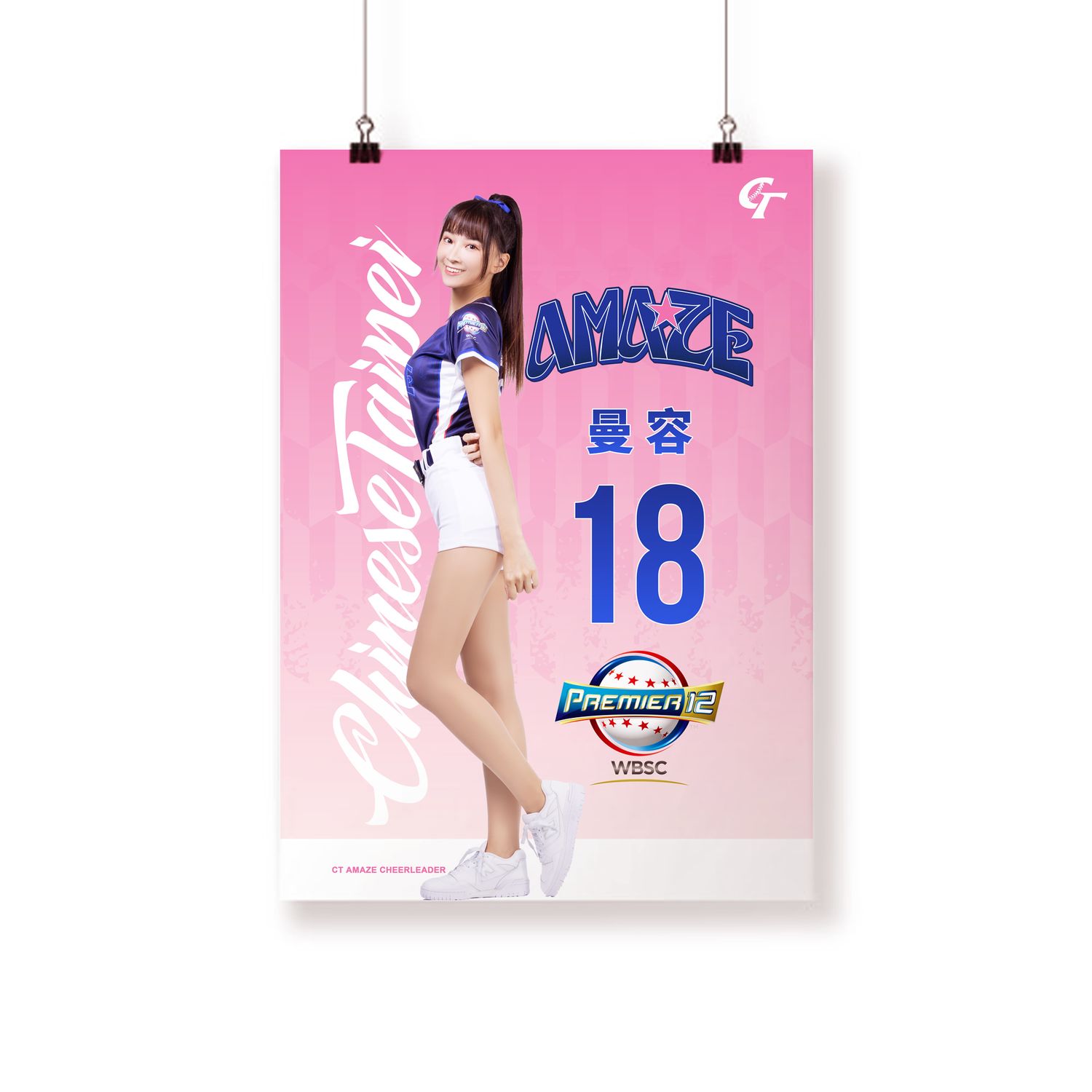 2024 Premier 12紀念簽名用布幔 曼容