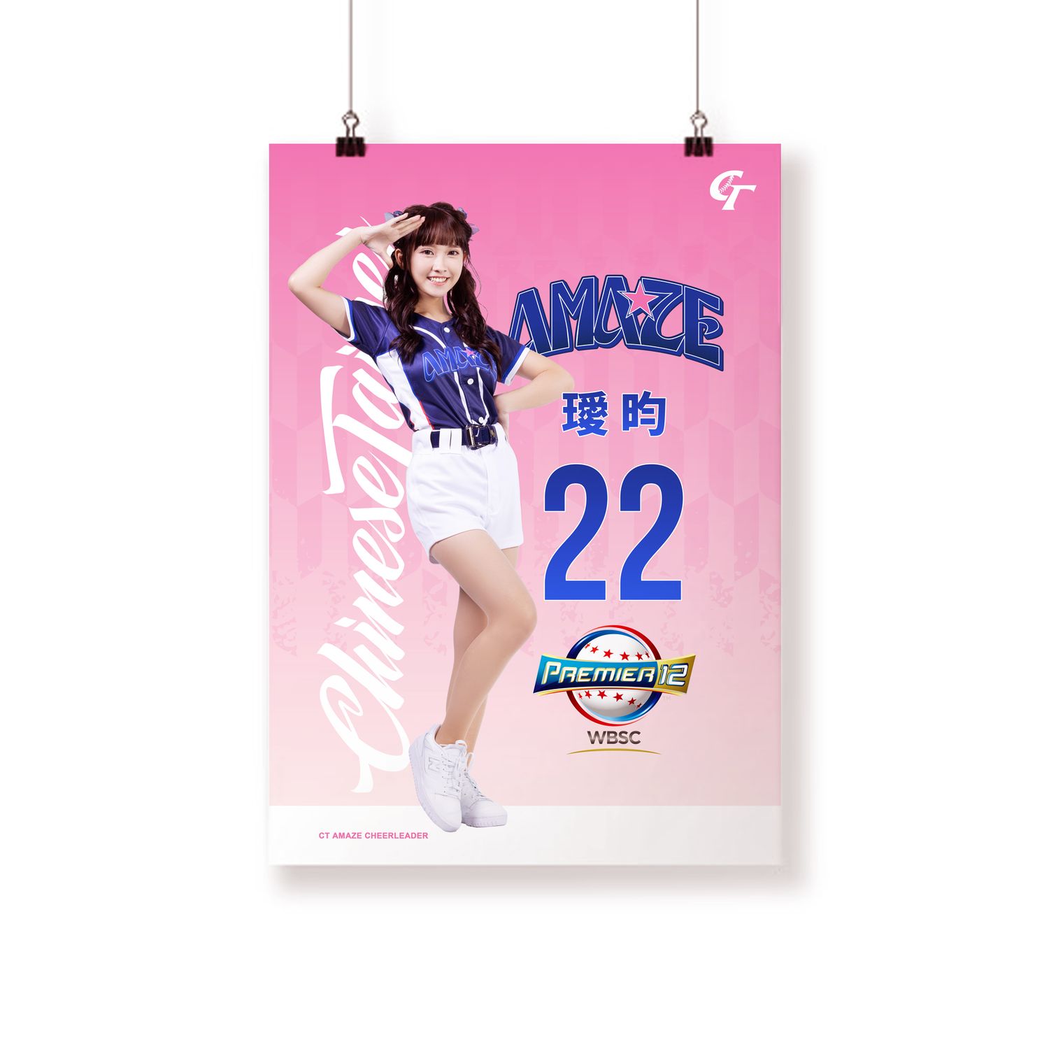 2024 Premier 12紀念簽名用布幔 璦昀