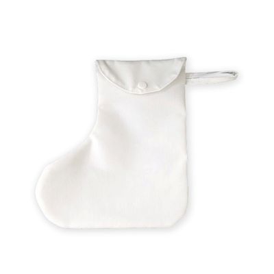 客製 滿版 印花 帶蓋 聖誕襪收納袋