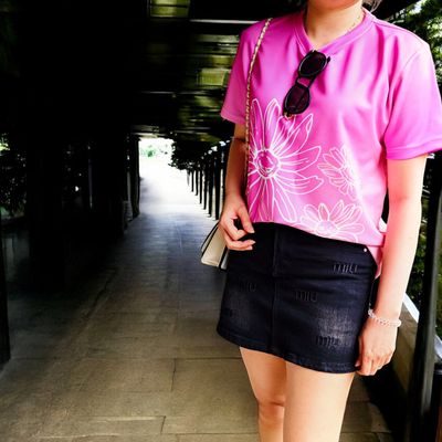 客製 滿版 印花 女版修身短袖圓領T