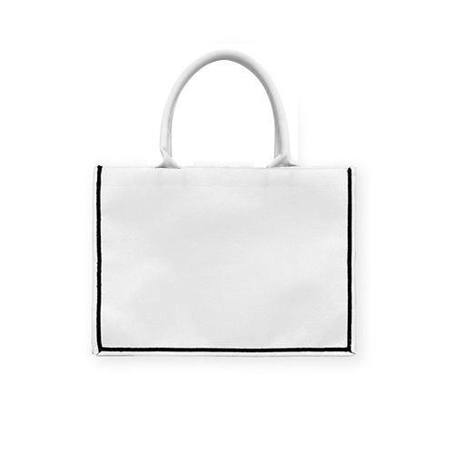 客製 滿版 印花 黑飾條 Book Tote 精品 托特包