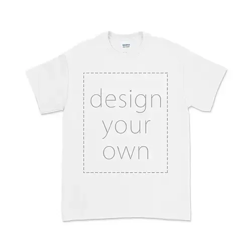 客製 局部 印花 純棉 白色 吉爾登 T恤 t shirt (直噴)