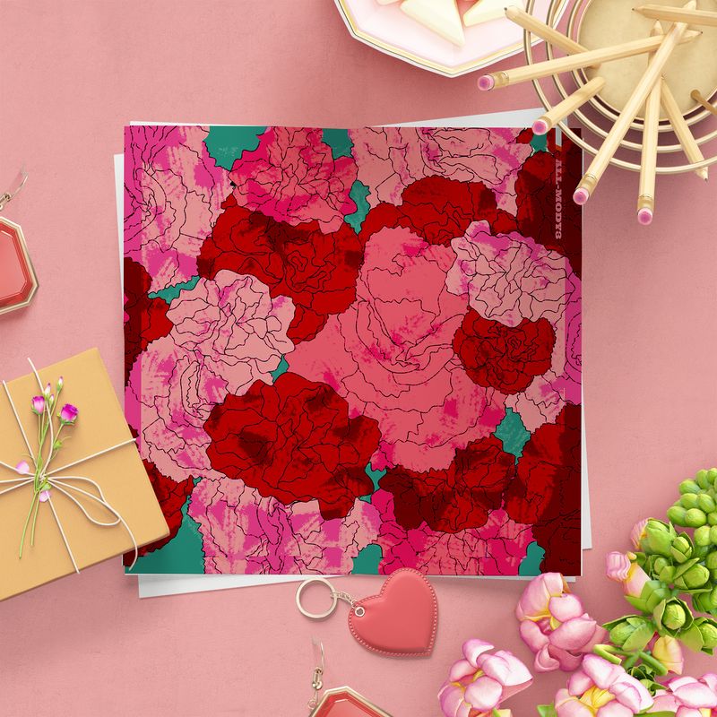 [設計圖樣][斑駁花瓣康乃馨] 素材 全品項 適用