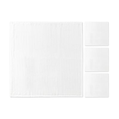 客製 滿版 純棉印花  嬰兒 洗澡巾 包巾 Muslin 組合 (二重紗)